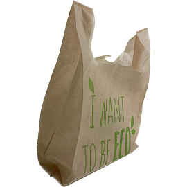 Сумка хозяйственная АВМ спанбонд бежевая (34x15x55 см)