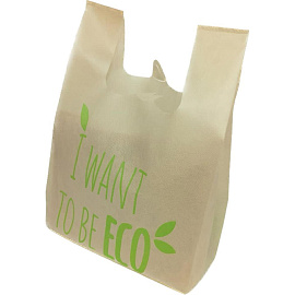 Сумка хозяйственная АВМ спанбонд бежевая (34x15x55 см)