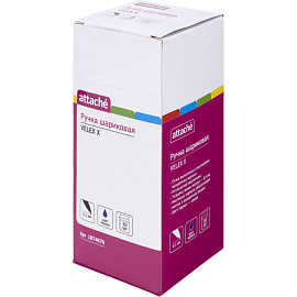 Ручка шариковая неавтоматическая Attache Velex X синяя (толщина линии 0.5 мм, корпус прозрачный)