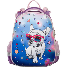 Ранец Комус Класс 3D Pug Dog с двумя отделениями фото Ранец Комус Класс 3D Pug Dog с двумя отделениями