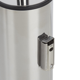 Ершик для унитаза Luscan настенный с подставкой из нержавеющей стали цилиндрический серебристый