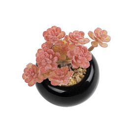 Цветок искусственный в кашпо Magic Home Розовые цветочки 10 см