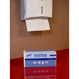 Полотенца бумажные листовые Luscan Professional H3 V-сложение (ZZ) 2-слойные белые 18 пачек по 200 листов