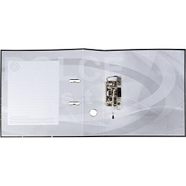 Папка-регистратор 75 мм чёрная бумага