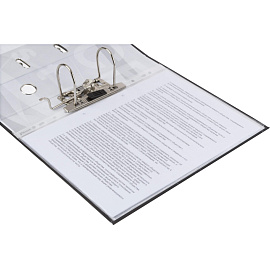 Папка-регистратор 75 мм чёрная бумага