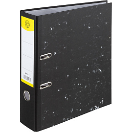 Папка-регистратор 75 мм чёрная бумага