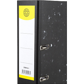 Папка-регистратор 75 мм чёрная бумага