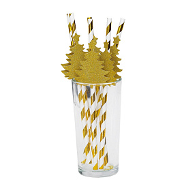 Трубочки для коктейля Страна Карнавалия Елочка (10 штук в упаковке)