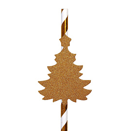 Трубочки для коктейля Страна Карнавалия Елочка (10 штук в упаковке)