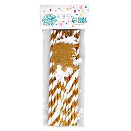 Трубочки для коктейля Страна Карнавалия Елочка (10 штук в упаковке)