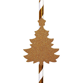 Трубочки для коктейля Страна Карнавалия Елочка (10 штук в упаковке)