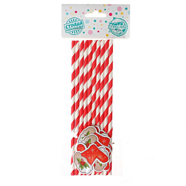 Трубочки для коктейля Страна Карнавалия Носочек (10 штук в упаковке)