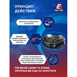 Ловушка для тараканов Раптор (10 штук в упаковке)