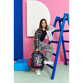 Ранец Комус Класс Мечтай анатомический черный с двумя отделениями