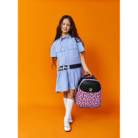 Ранец Комус Класс Leo анатомический сиреневый с двумя отделениями