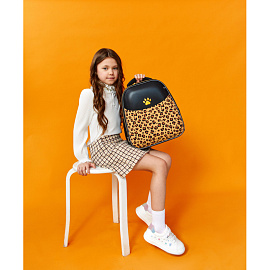 Ранец Комус Класс Leo анатомический бежевый с двумя отделениями