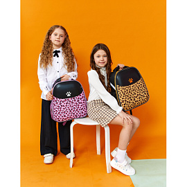 Ранец Комус Класс Leo анатомический бежевый с двумя отделениями