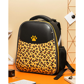 Ранец Комус Класс Leo анатомический бежевый с двумя отделениями