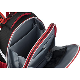 Ранец Комус Класс Basic Urban Moto анатомический черный с двумя отделениями