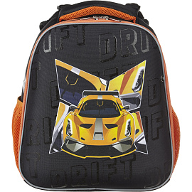 Ранец Комус Класс Basic Urban Car анатомический черный с двумя отделениями