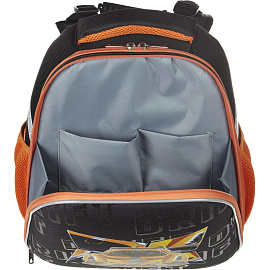 Ранец Комус Класс Basic Urban Car анатомический черный с двумя отделениями