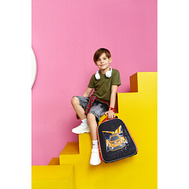 Ранец Комус Класс Basic Urban Car анатомический черный с двумя отделениями