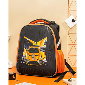 Ранец Комус Класс Basic Urban Car анатомический черный с двумя отделениями