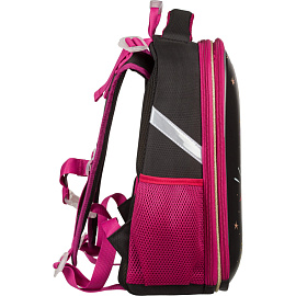 Ранец Комус Класс Basic Звездное небо анатомический черный с двумя отделениями