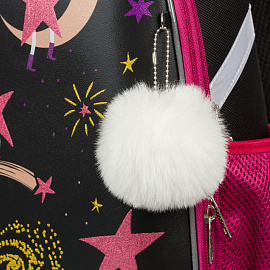 Ранец Комус Класс Basic Звездное небо анатомический черный с двумя отделениями