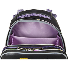 Ранец Комус Класс Basic Ведьмочка анатомический черный с двумя отделениями