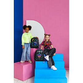 Ранец Комус Класс Basic Ведьмочка анатомический черный с двумя отделениями