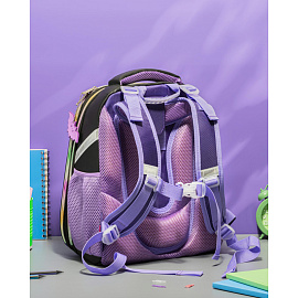 Ранец Комус Класс Basic Ведьмочка анатомический черный с двумя отделениями