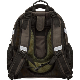 Ранец Комус Класс Basic Дино Комикс анатомический синий с двумя отделениями