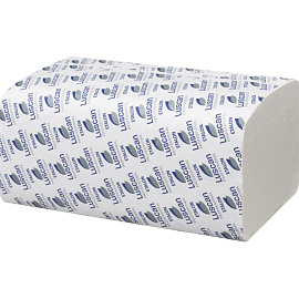 Полотенца бумажные листовые Luscan Professional H3 V-сложение 2-слойные белые 15 пачек по 200 листов