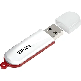 Флешка USB 2.0 16 ГБ Silicon Power Luxmini 320 белая (SP016GbUF2320V1W)