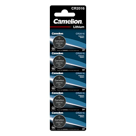Батарейка CR2016 Camelion (5 штук в упаковке)
