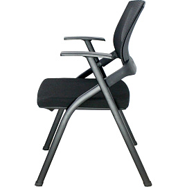 Стул офисный складной Everprof EP-100 черный (сетка/ткань, металл черный)