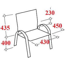 Стул офисный складной Everprof EP-100 черный (сетка/ткань, металл черный)