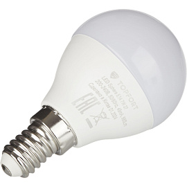 Лампа светодиодная TOPFORT 7 Вт E14 G 2700 К 560 Лм матовая