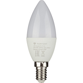 Лампа светодиодная TOPFORT 7 Вт E14 C 4000 К 560 Лм матовая