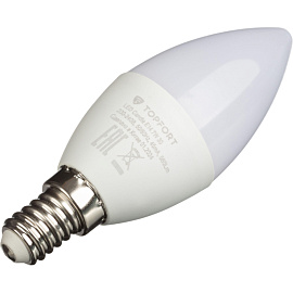 Лампа светодиодная TOPFORT 7 Вт E14 C 3000 К 560 Лм матовая