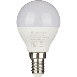 Лампа светодиодная TOPFORT 10 Вт E14 G 4000 К 800 Лм матовая