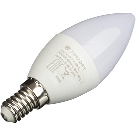 Лампа светодиодная TOPFORT 10 Вт E14 C 4000 К 800 Лм матовая