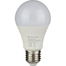 Лампа светодиодная TOPFORT 7 Вт E27 A 4000 К 520 Лм матовая