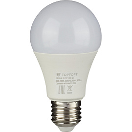 Лампа светодиодная TOPFORT 10 Вт E27 A 4000 К 800 Лм матовая