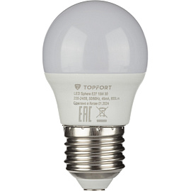Лампа светодиодная TOPFORT 10 Вт E27 G 3000 К 800 Лм матовая