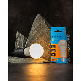 Лампа светодиодная TOPFORT 15 Вт E27 A 3000 К 1200 Лм матовая