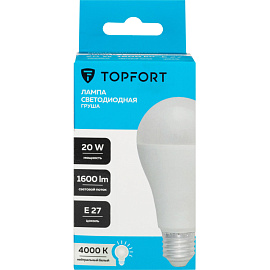 Лампа светодиодная TOPFORT 20 Вт E27 A 4000 К 1600 Лм матовая