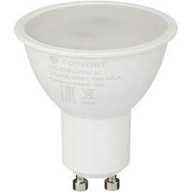 Лампа светодиодная TOPFORT 6 Вт GU10 MR 4000 К 430 Лм матовая