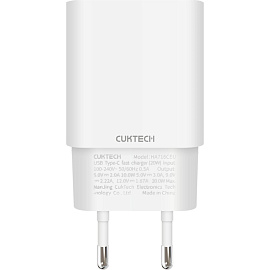 Сетевое зарядное устройство Cuktech HA716C 20 Вт (HA716С White RUS)